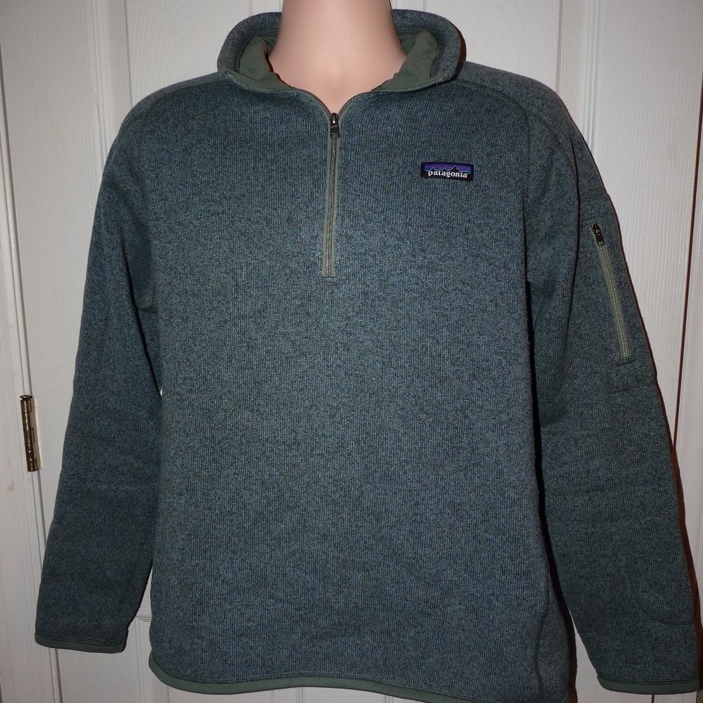PATAGONIA Men's Green 1/4 Zip Sweater